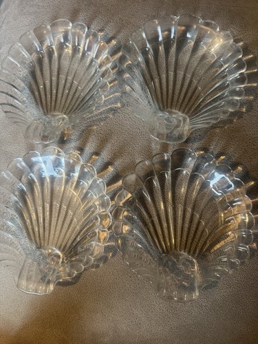 Vintage clear pressed glass - vintage,