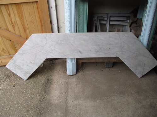 White marble hearth table top - table,