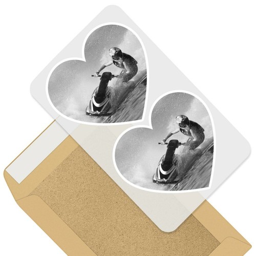 Heart stickers bw - stickers, cm