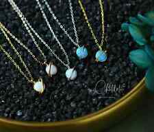 White Fire Opal Planet Pendant