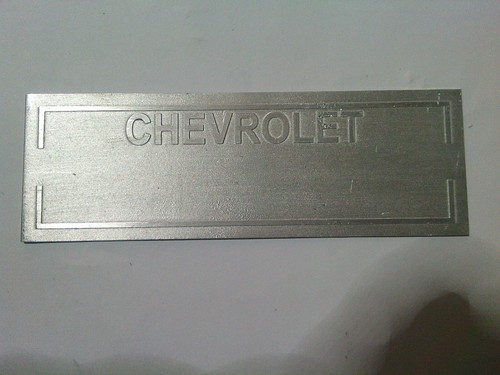Nameplate plate chevy - plate,