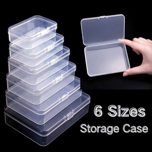 Mini square clear plastic - square,