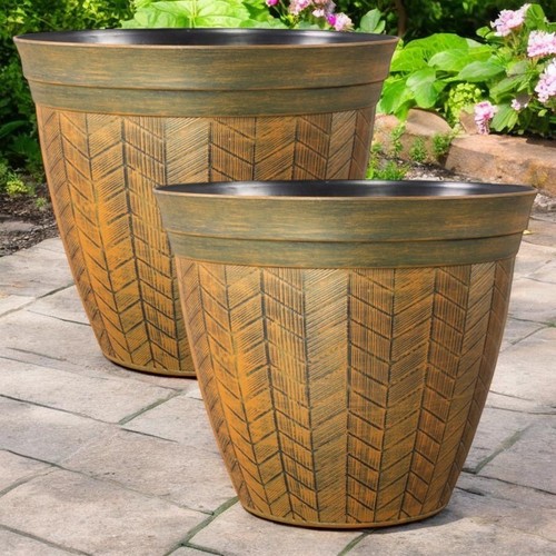 Large rustic plant pot garden - pot,