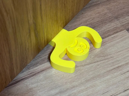 Panicked face door stop - panicked,