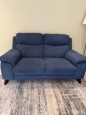 LUXURY Sofology 2-Seater Fabric Sofa - Stunning Navy Blue - EXCELLENT