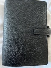 Black  Vintage Leather Filofax