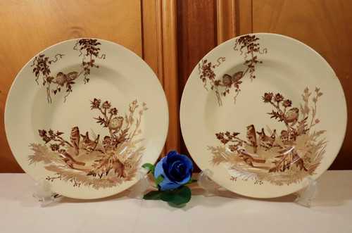 Pair antique french brown - antique,