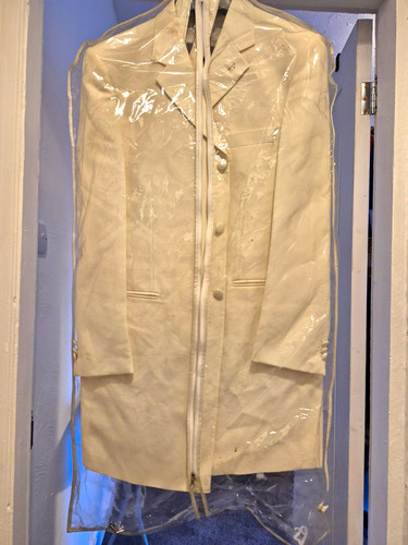 Mens longline cream wedding - cream,