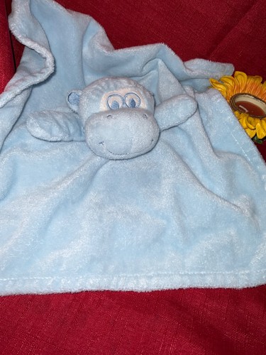 Blue hippo comforter - hippo, blanket