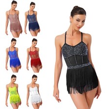 UK Womens Rhinestone Fringe