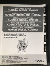 KUBOTA OPERATORS MANUAL DIESEL ENGINE D905 V1205 V1505 D1005 D1105