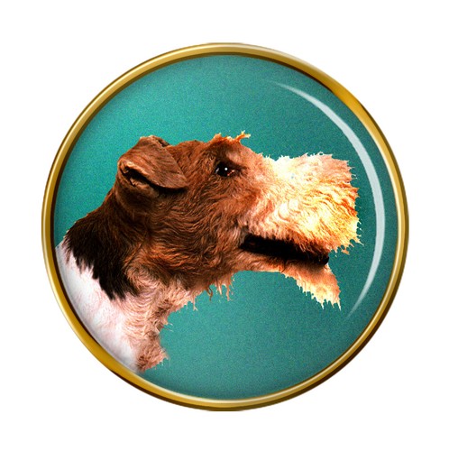 Wire fox terrier dog - fox, pin
