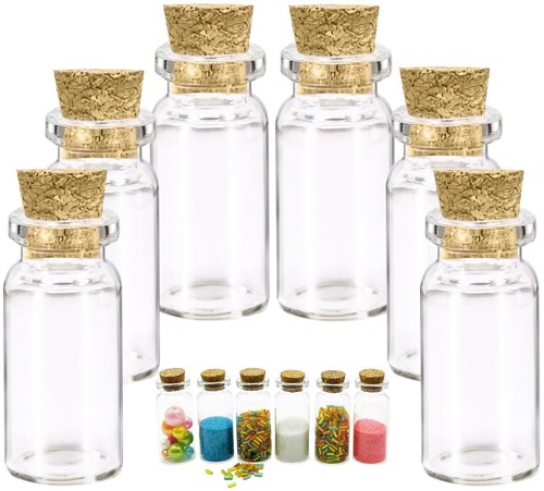 Mini glass bottles jars - mini,