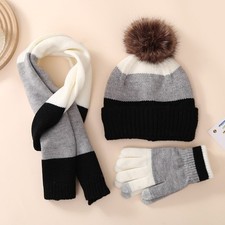 Kids Hat Scarf and Gloves Set