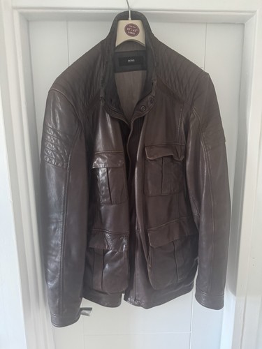 Men leather jacket hugo - jacket,