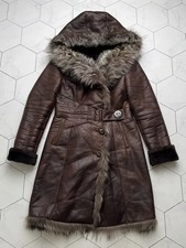 Vintage Real Sheepskin Hooded