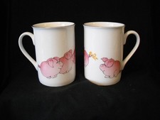 Pair of Bone China Mugs with