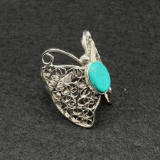Thai silver butterfly ring