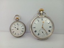Pair antique sterling - pair,