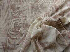 Abstract Zebra Design Semi-Sheer Muslin Dress Interiors Fabric  39"L x 60"W