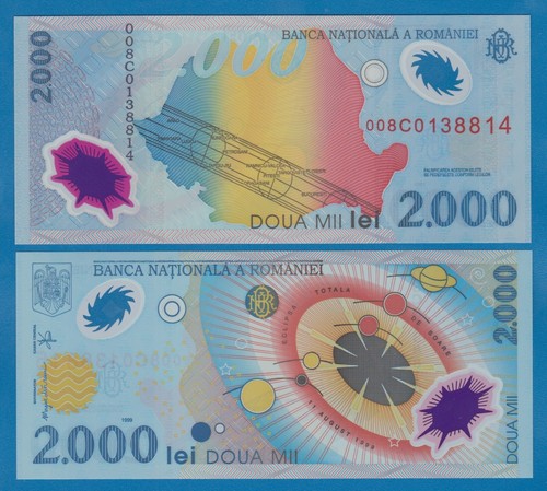 Romania 2000 lei 111 1999 - romania, lei,