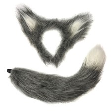 Fluffy Wolf Set (Ears & Tail)