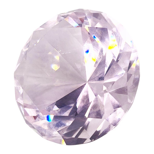 Large pink gem crystal display - large,