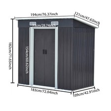 Galvanized Steel Garden Shed