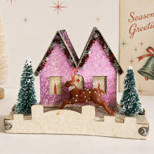 Vintage 1940s christmas putz - vintage,
