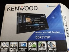 Kenwood DDX317BT with Kenwood CMOS-230 Rear View Camera USED And Untested