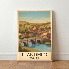 Llandeilo, Wales Travel Poster