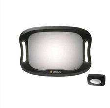 LittleLife LED Light-Up Large Wide Angle Car Mirror With Remote