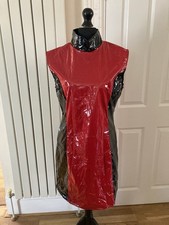 Red Black PVC dress XXL See