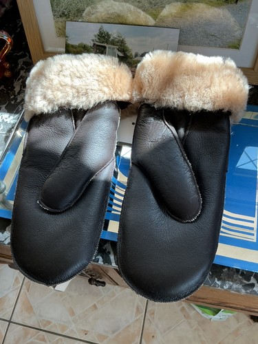 Sheepskin mittens gloves - sheepskin,