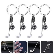 4Pcs Golfing Themed Keychain