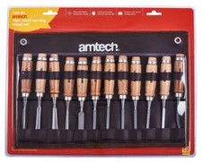 12Pc Wood Carving Chisel Set &