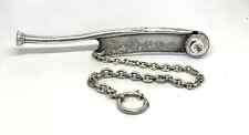 Superb Silver US Navy Bosuns Call or Pipe with Graduated Link Chain (c1930-40’s)