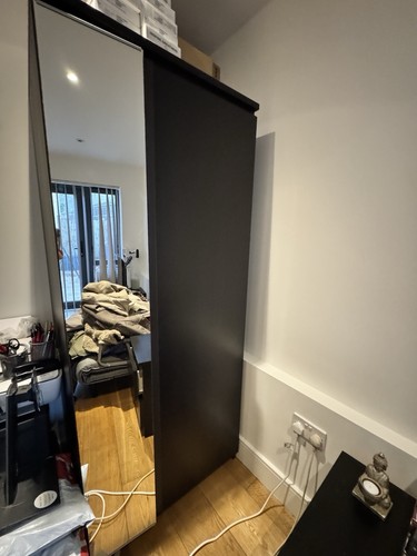 Ikea malm wardrobe with - wardrobe,