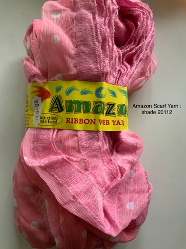 Amazon ribbon web scarf yarn - web,