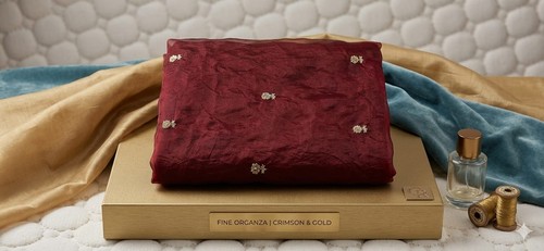 Designer organza saree with
