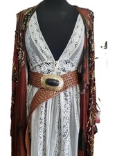 Vintage wide braided leather - vintage,