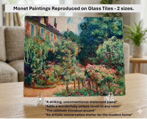 Monet paintings glass - paintings, on