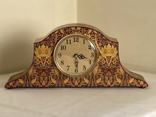 Clock Mantle Oak William Morris Bullerswood Art Nouveau Upcycled Vintage Bespoke