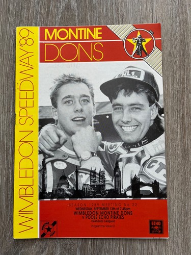 Wimbledon speedway programme - wimbledon,