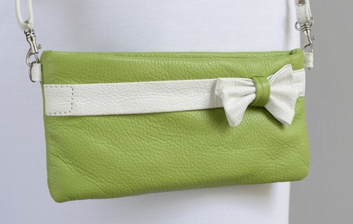 Lime green leather - lime,