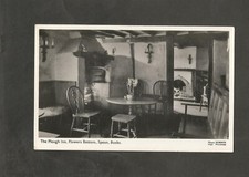 Postcard Buckinghamshire Speen The Plough Inn flowers bottom