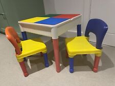Kids activity table Lego /sand / water And 2 Chairs