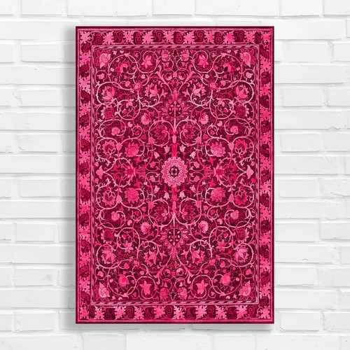 Ornate floral tapestry pink - ornate,