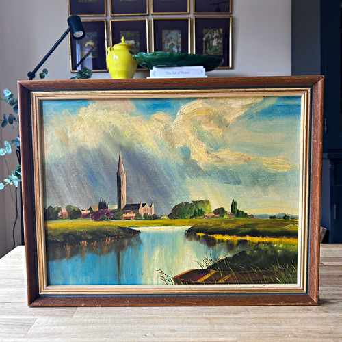 Vintage original oil - original, painting