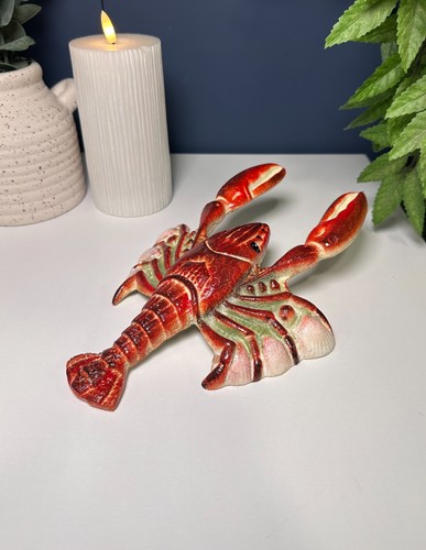 Cast iron colourful lobster - iron,